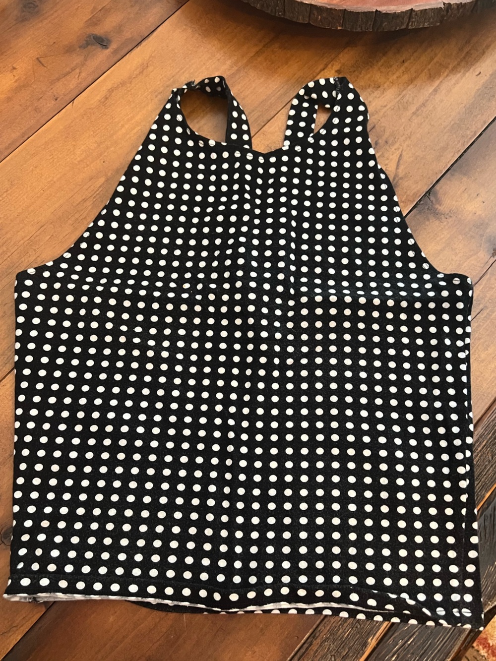 Abercrombie & Fitch sleeveless crop tank top Black and White Preowned Size M